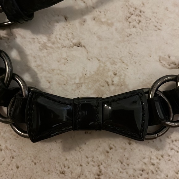 MNG MANGO Vintage Chic Punk Belt Patent Leather - Picture 4 of 8